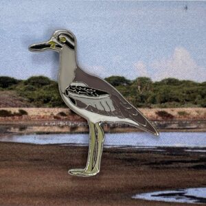 Great Thick-Knee Pin Badge (code 20)