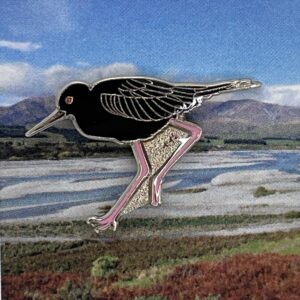 Black Stilt Pin Badge (code 8)